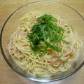 真未さん's cooksnap of when they made 高菜と明太子おろしの冷製和風パスタ.