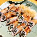 ねこぽんぽ's cooksnap of when they made 大葉の豚肉巻き・おろし大根添え.