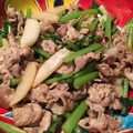lilyandme's cooksnap of when they made 間引き大根と豚肉のごま油炒め.