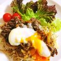 ＯＢＵ's cooksnap of when they made 温玉のっけ！甘辛焼肉丼deワンプレート♪.