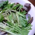 はぴ～'s cooksnap of when they made 電子レンジで簡単☆あさりと水菜の酒蒸し♪.