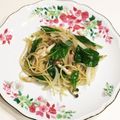 なつき☆ミ's cooksnap of when they made つるむらさきとシーチキンワンポットパスタ.