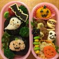 yocchin443's cooksnap of when they made ハロウィン キャラ弁☆おばけ＆ジャック♪.