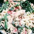 さくらんぼ～～'s cooksnap of when they made 春菊とカニカマとシーチキンのサラダ☆.