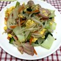 キノコのcook's cooksnap of when they made チンゲン菜ともやしの玉子炒め.