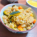 らっどみすけっと's cooksnap of when they made かぼちゃと塩昆布の炊き込みご飯.