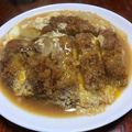 charlize15's cooksnap of when they made 懐かしのスプーンで食べる「カツ玉ライス」.