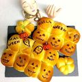 kikko★'s cooksnap of when they made ハロウィンに　かぼちゃちぎりパン.