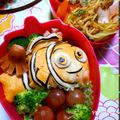 ёпⅠмσ's cooksnap of when they made かわいい☆ニモ☆キャラ弁☆おにぎり☆.