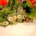 きゃめろん☆'s cooksnap of when they made 生春巻きのオバケでハロウィンパーティ♬.
