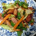 こばっちのかよぴん's cooksnap of when they made ウインナーとピーマン、しめじの味噌炒め.