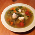 momo＿co's cooksnap of when they made 夏風邪☆オクラとトマトと鱈のスープ仕立て.