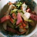 ayakaL7's cooksnap of when they made 白菜とベーコンのお茶漬けの素炒め.