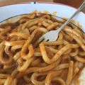 ☆ぽこぽん0902☆'s cooksnap of when they made 超 簡単 ミートソースうどん♡.