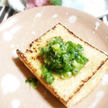 ＴＯＭＯＷＡＴ's cooksnap of when they made ♣焼き厚揚げに簡単旨ネギダレ♣.