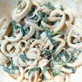 トンララ's cooksnap of when they made ヤリイカとニラの味噌マヨ和え☆.