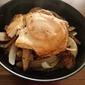 haturi's cooksnap of when they made バターじょうゆのハムバタ丼.