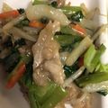 H♡S's cooksnap of when they made 豚肉と小松菜のオイスターソース炒め.