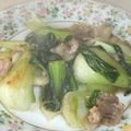 きらり流れ星's cooksnap of when they made 青梗菜と豚肉のオイスターソース炒め.
