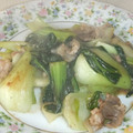 きらり流れ星's cooksnap of when they made 青梗菜と豚肉のオイスターソース炒め.