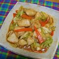 うに子's cooksnap of when they made 鶏むね肉の回鍋肉風！オイスター味噌炒め.