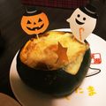 grcrwy's cooksnap of when they made 簡単ハロウィン★丸ごと南瓜のドリア^ ^.