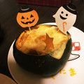 grcrwy's cooksnap of when they made 簡単ハロウィン★丸ごと南瓜のドリア^ ^.