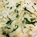 yewkiny's cooksnap of when they made 大根と大葉の梅和え♪ごま油香る♪.
