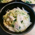 umapan's cooksnap of when they made ささみ肉と水菜のクリームパスタ.