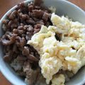 てんｚｚｚ's cooksnap of when they made 簡単10分☆和食朝食ランチ弁当そぼろ丼♪.