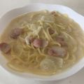 papikun's cooksnap of when they made 簡単♪クリームソースパスタ.