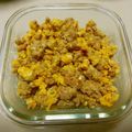 イノコ台所研究所's cooksnap of when they made ごはんのお供に ひき肉たまご.