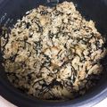 ぶちもに's cooksnap of when they made 妊娠、授乳に！牛ごぼうのヒジキおにぎり.