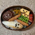 あやメロmamiy's cooksnap of when they made ハロウィン弁当にコウモリの飾り切り.
