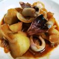 o^o^oayuayu's cooksnap of when they made 焼き肉のタレでイカじゃがバター醤油炒め.