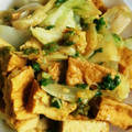 salty☆'s cooksnap of when they made 厚揚げとキャベツの炒め煮~カレー味~.