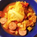 クック:3にがてん's cooksnap of when they made キャベツとウィンナーのトマト煮込み.