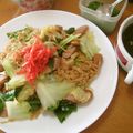 エコー＊＊'s cooksnap of when they made アレンジ！チキンラーメン焼きそば.