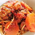クック926UMU☆'s cooksnap of when they made 鶏肉と茄子（しめじ）のトマトソースパスタ.