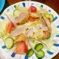 B子chan's cooksnap of when they made 父の日に！スモークチキンの彩りサラダ.