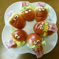 ぴかぴか☆'s cooksnap of when they made ちぎりパンでハロウィンサンドイッチ.