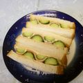 龍青空ママ's cooksnap of when they made くねくね模様♫胡瓜とハムのサンドイッチ.