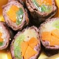 ごぼてんてん's cooksnap of when they made 簡単だけどしっかりおかず♫牛肉の野菜巻き.