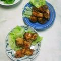 ピーナッツ子♪'s cooksnap of when they made 鮭のハニーマスタード唐揚げ.