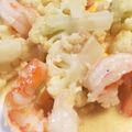 リホリン's cooksnap of when they made ☆マヨチーズonカリフラワーとえび炒め☆.