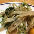 〜tinr～'s cooksnap of when they made もやしと豆苗の炒めナムル.