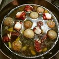 yako777's cooksnap of when they made ✿タコとマッシュルームのアヒージョ✿.