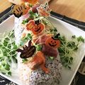 hugappu's cooksnap of when they made ハロウイン　ロール寿司.