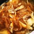 komomoten's cooksnap of when they made こんがりチーズのオニオングラタンスープ.