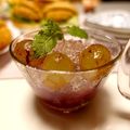 クックZTO44B☆'s cooksnap of when they made キラキラ☆湯むきで作る2色のぶどうゼリー.